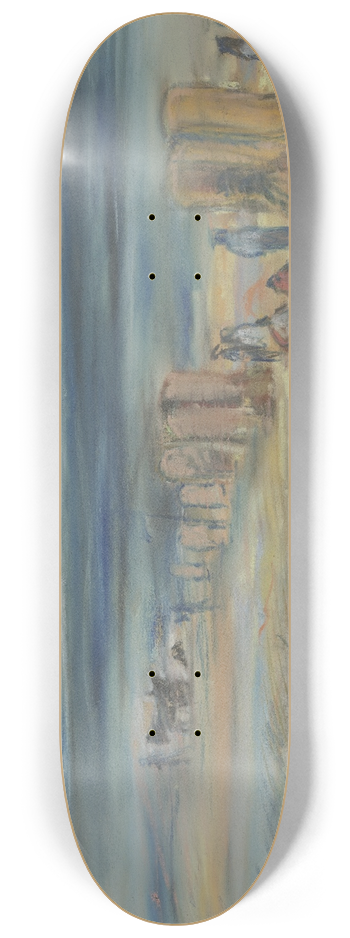 Wilhelm Gutmann - Beach in Katwijk 8.25 inch art skate deck