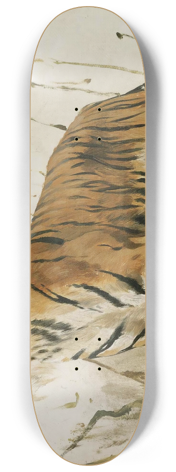 Wilhelm Kuhnert - Study Of A Tiger 8.25 inch art skate deck