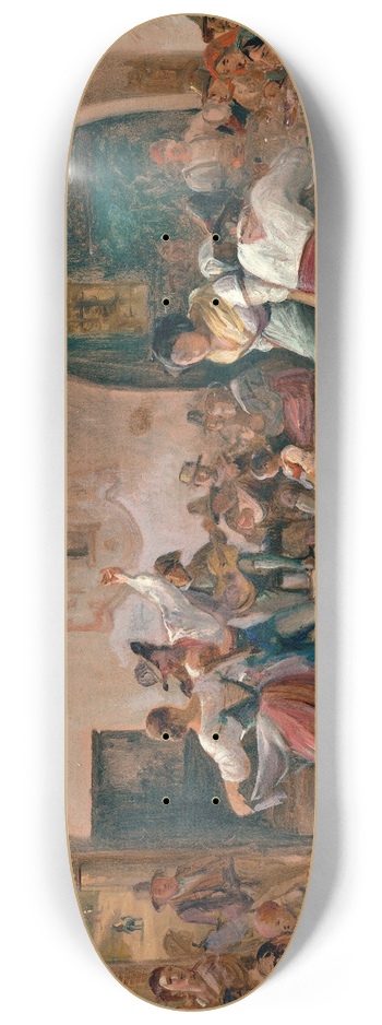 Wilhelm Marstrand - Dance in an Osteria 8.25 inch art skate deck
