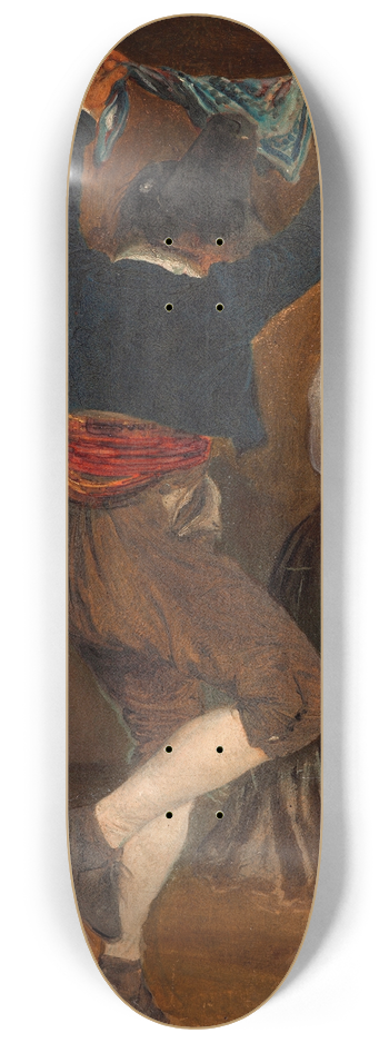 Wilhelm Marstrand - Dancing Italian 8.25 inch art skate deck