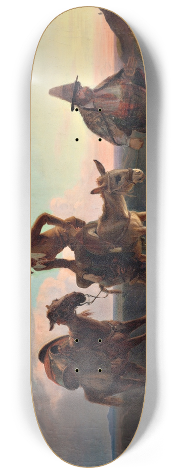 Wilhelm Marstrand - Don Quixotes first ride home 8.25 inch art skate deck
