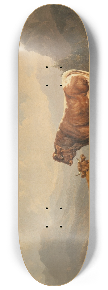 Wilhelm Melchior - Weidevieh auf der Alm 8.25 inch art skate deck