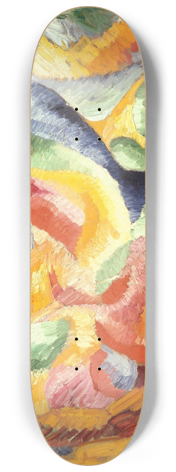 Wilhelm Morgner - Astrale Komposition VI 8.25 inch art skate deck
