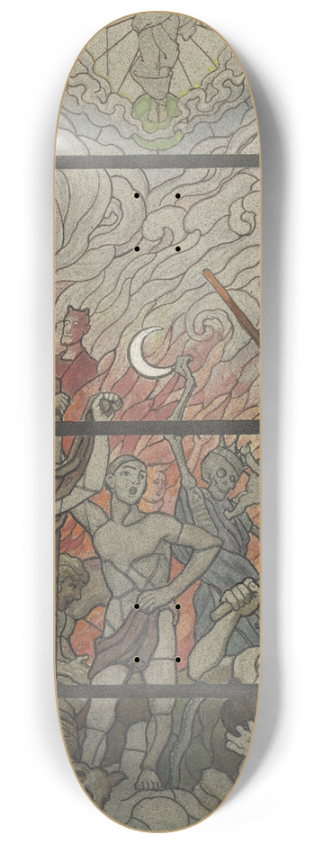 Wilhelm Ss - The Damned 8.25 inch art skate deck