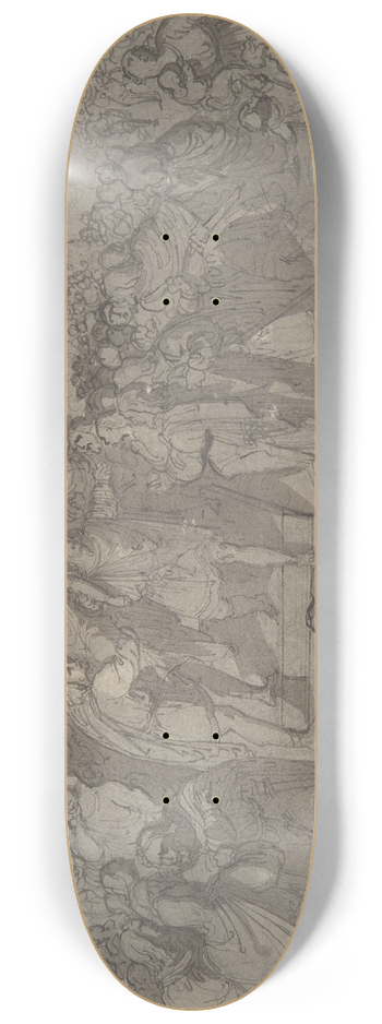 Wilhelm von Kaulbach - Virginius and Virginia 8.25 inch art skate deck