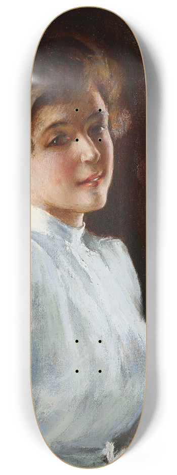 Willard Leroy Metcalf - A Young Girl 8.25 inch art skate deck