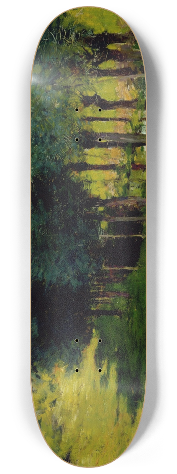 Willard Leroy Metcalf - Sunlight and Shadow 8.25 inch art skate deck