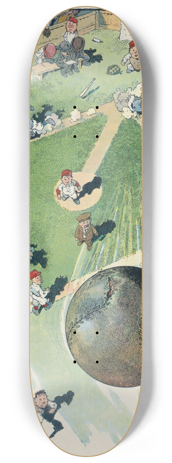 Will Crawford - Balls-eye view of a home run 8.25 inch art skate deck