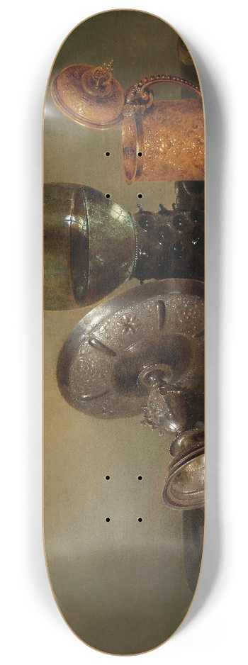 Willem Claesz Heda - Still Life with a gilded Beer Tankard 8.25 inch art skate deck