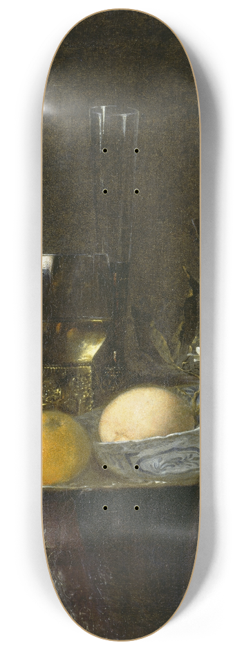 Willem Kalf - Still Life With Oranges 8.25 inch art skate deck