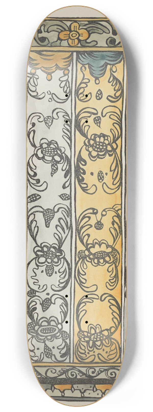 American 20th Century - Plate 22  Wall Decoration  From Portfolio Spanish Colonial Designs of New Mexico 8.25 inch art skate deck