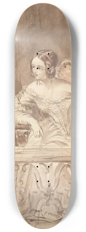 John James Chalon - Queen Victoria 8.25 inch art skate deck