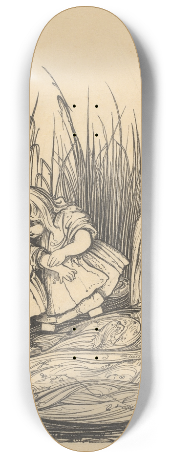 Willem Pothast - Drie kinderen in het riet 8.25 inch art skate deck