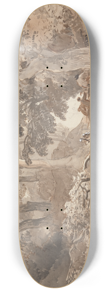 John James Chalon - Wood Cutters 8.25 inch art skate deck