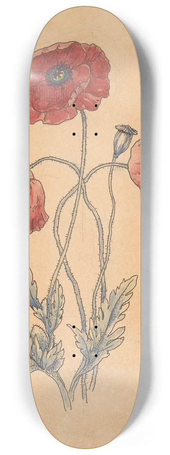 Willem Wenckebach - Klaprozen 8.25 inch art skate deck