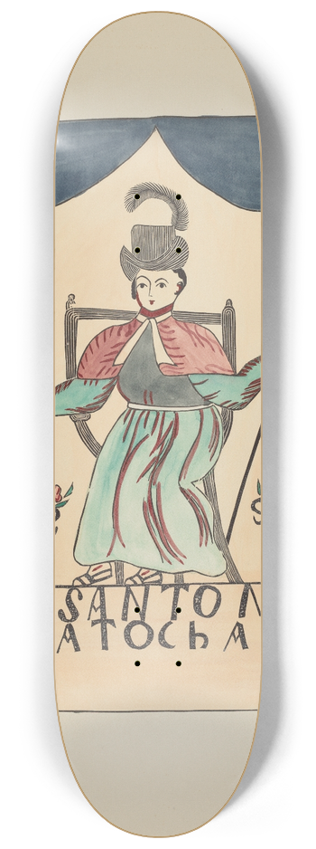 American 20th Century - Plate 24  The Lost Child of Atocha  From Portfolio Spanish Colonial Designs of New Mexico 8.25 inch art skate deck