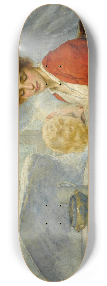 William A. Breakspeare - The Guardian Angel 8.25 inch art skate deck