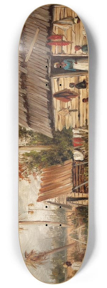 William Aiken Walker - Cabin Scene 8.25 inch art skate deck