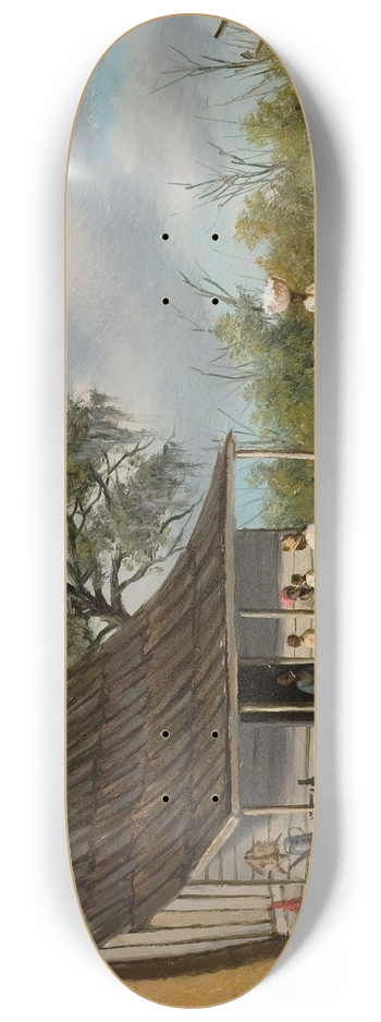 William Aiken Walker - Cabin Scene 8.25 inch art skate deck