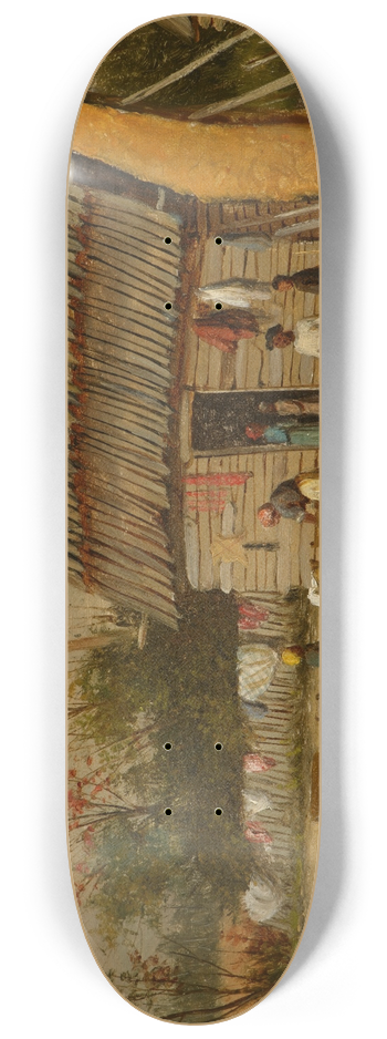 William Aiken Walker - Wash Day 8.25 inch art skate deck
