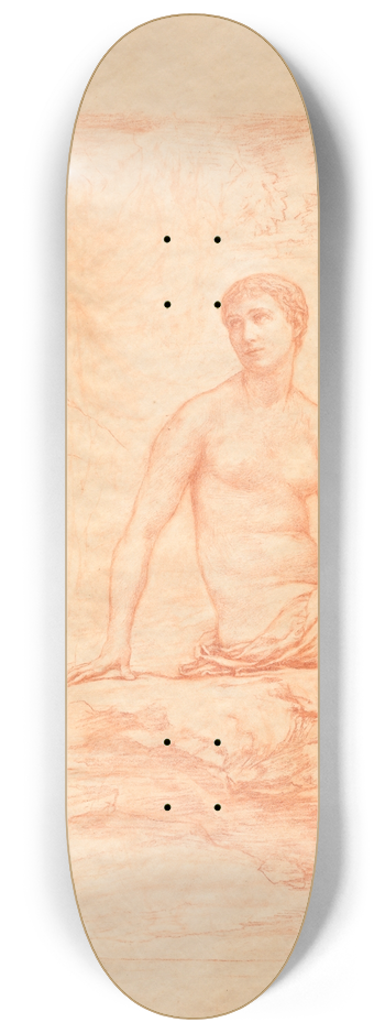 John La Farge - Bacchus and Ariadne 8.25 inch art skate deck