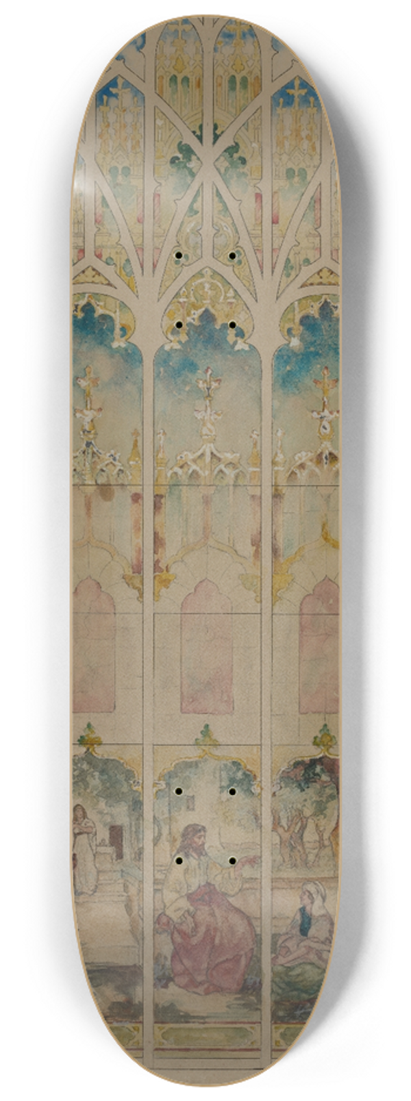 John La Farge - Chapel Window 8.25 inch art skate deck