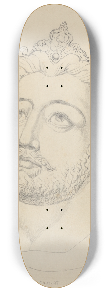 William Blake - King Canute 8.25 inch art skate deck