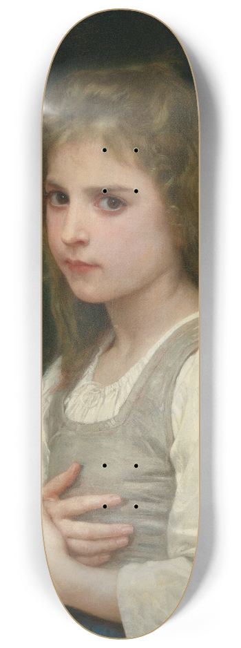 William Bouguereau - Jeanne 8.25 inch art skate deck