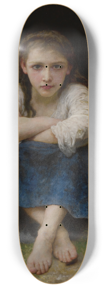 William Bouguereau - La srieuse 8.25 inch art skate deck