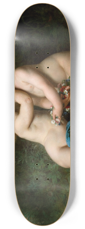 William Bouguereau - Peace 8.25 inch art skate deck