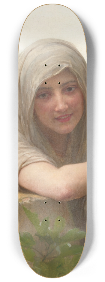 William Bouguereau - Souvenir 8.25 inch art skate deck