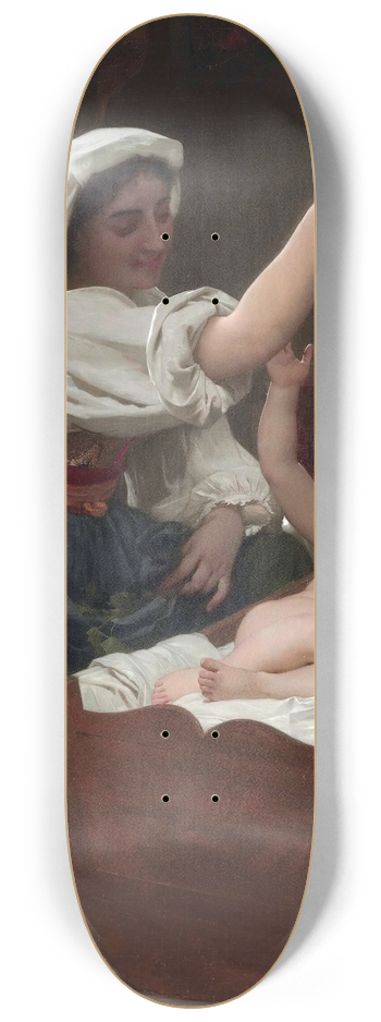 William Bouguereau - The Bunch Of Grape 8.25 inch art skate deck