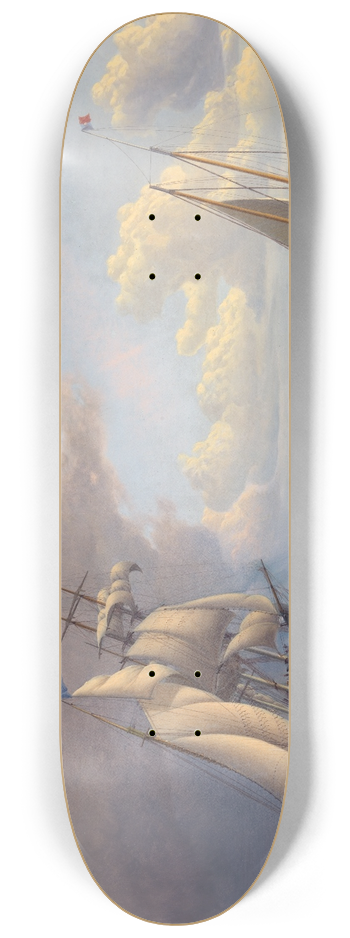 William Bradford - Whaler off the VineyardOutward Bound 8.25 inch art skate deck