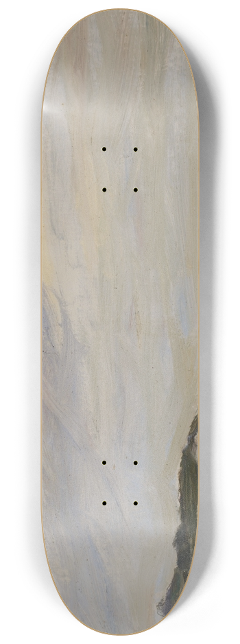 William de Goumois - English Coast in Grey 8.25 inch art skate deck