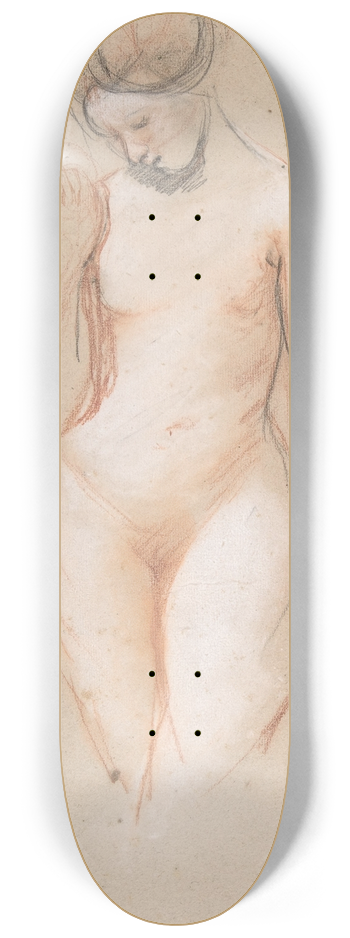 William Etty - Standing Female Nude 8.25 inch art skate deck