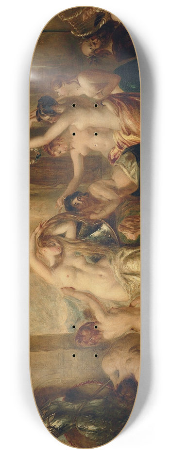 William Etty - Venus And Her Satellites 8.25 inch art skate deck