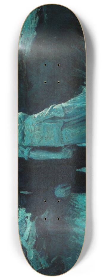 William Henry Dethlef Koerner - Moonlit Walk 8.25 inch art skate deck