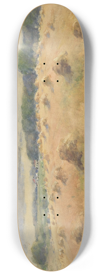 William Henry Holmes - Maryland Wheat Fields 8.25 inch art skate deck