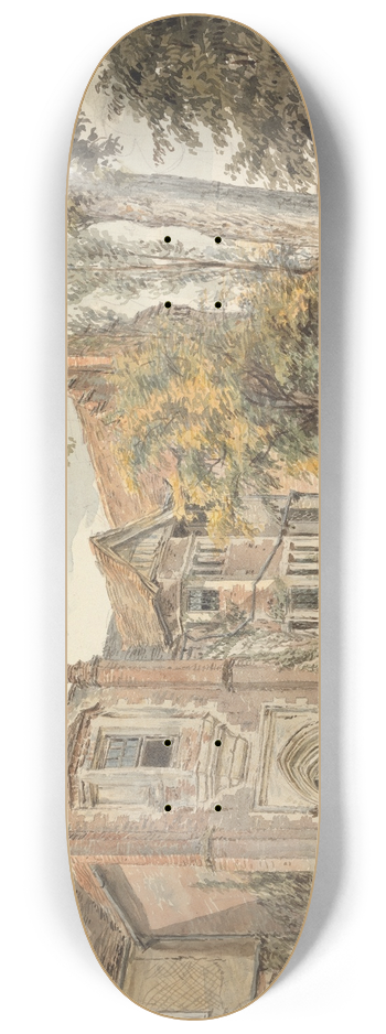 William Henry Hunt - The Lecture House, Watford 8.25 inch art skate deck