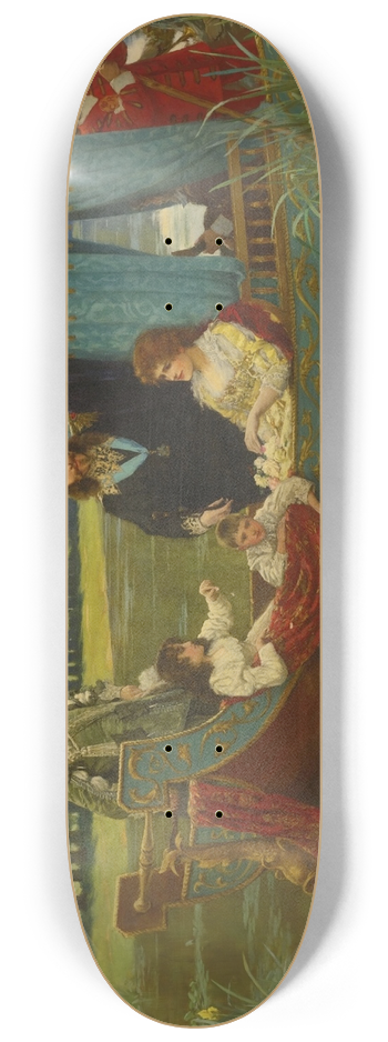 William Henry Margetson - An Afternoon at Hampton Court 8.25 inch art skate deck