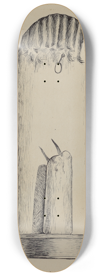 William Hoffman - Candle Holder 8.25 inch art skate deck