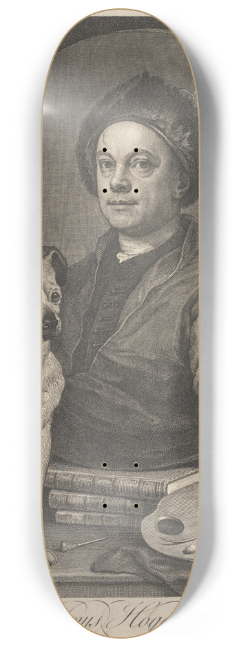 William Hogarth - Gulielmus Hogarth 8.25 inch art skate deck