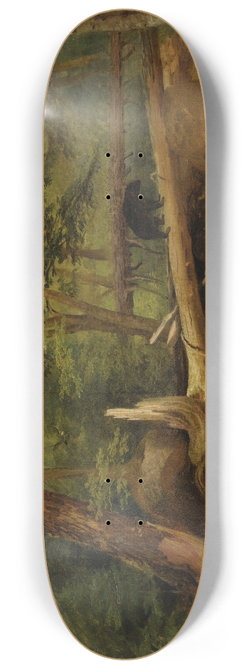 William Holbrook Beard - Bear in the Forest 8.25 inch art skate deck