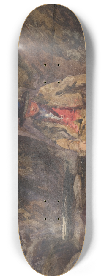 William James Mller - Young Fisherman 8.25 inch art skate deck