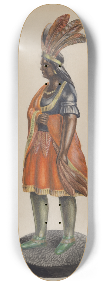 William Kerby - Wooden Indian 8.25 inch art skate deck