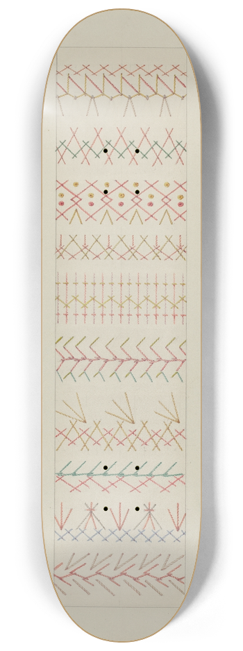 William Kieckhofel - Crazy Quilt 8.25 inch art skate deck