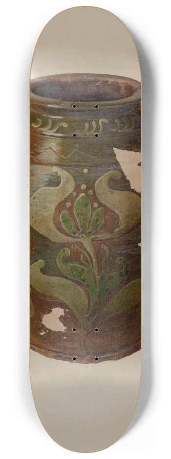 William L. Antrim - Pa. German Jar 8.25 inch art skate deck