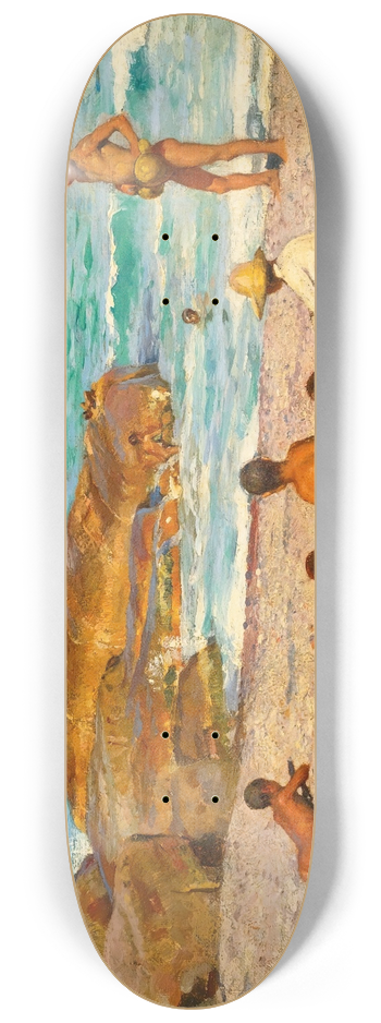 William Logsdail - Boys Bathing 8.25 inch art skate deck