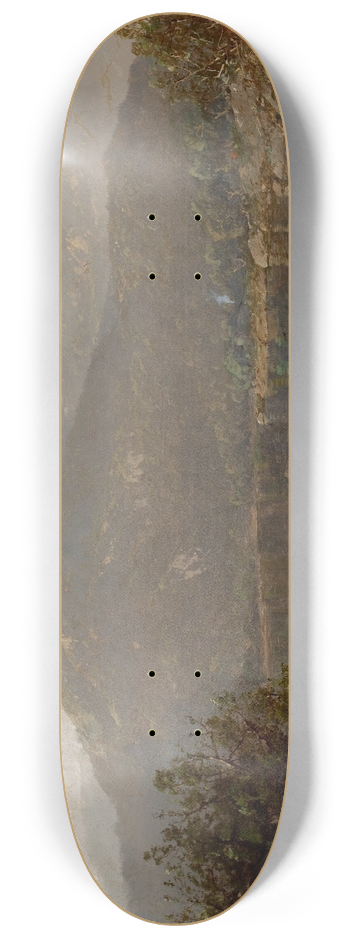 William Louis Sonntag - Mountain Lake in the Blue Ridge Mountains 8.25 inch art skate deck