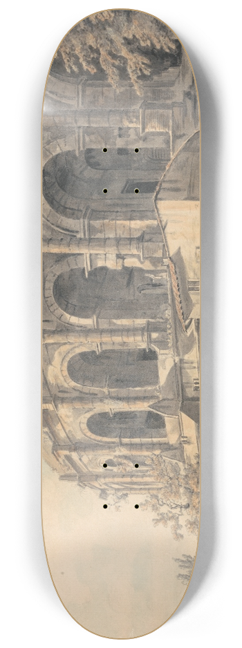 William Marlow - The Amphitheater at Nimes 8.25 inch art skate deck